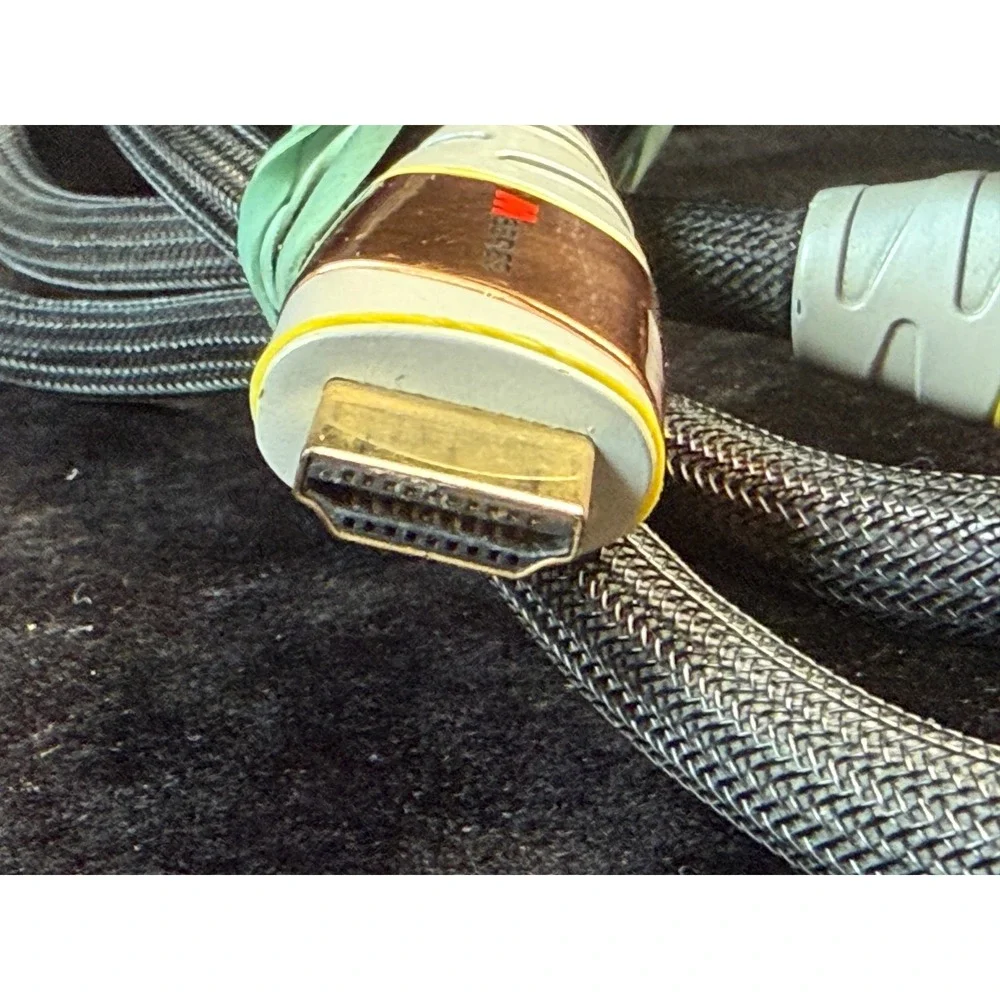 Monster M-Series M1000 High Speed HDMI Cable Braided Gold Plated Connectors 4ft